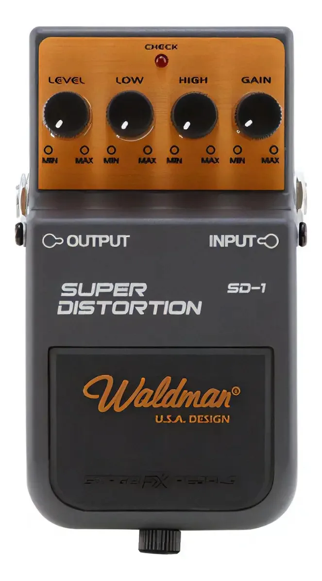 Pedal Waldman De Efeito Para Guitarra Super Distortion Sd1