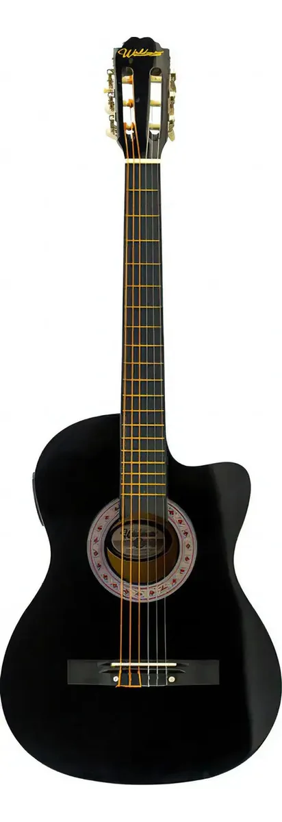 Violão Elétrico Waldman Preto Profissional C/ Equalizador