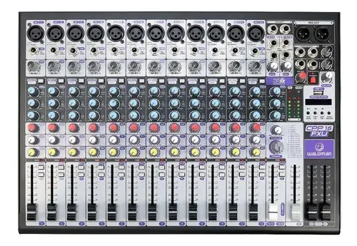 Mesa De Som Profissional 16 Canais Bluetooth Cpp-16 Waldman