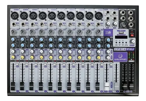 Mesa De Som Profissional 14 Canais Bluetooth Cps-14 Waldman