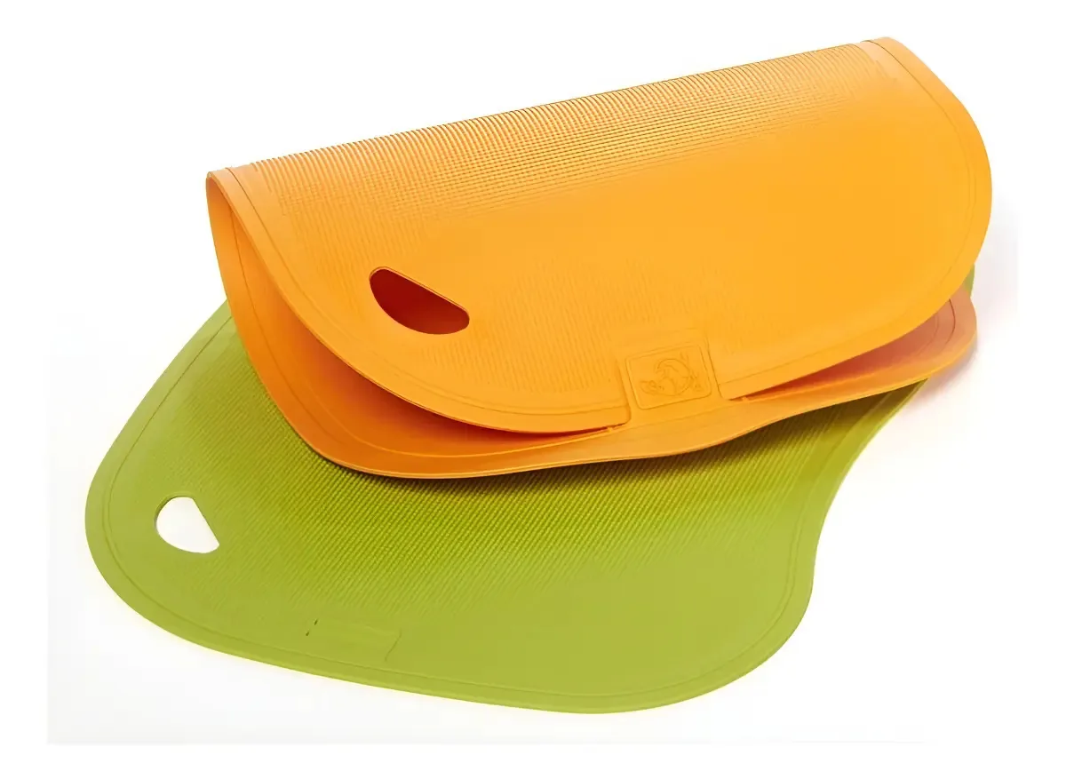 Kit Tábuas Corte Antibacterianas Get Essential Verde-laranja Cor Verde