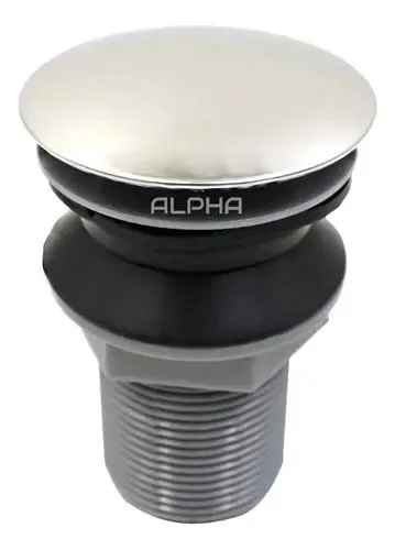 Válvula Click Aço Inox Para Cubas Pias De Lavatório Tanque Marca Alpha Hidrometais