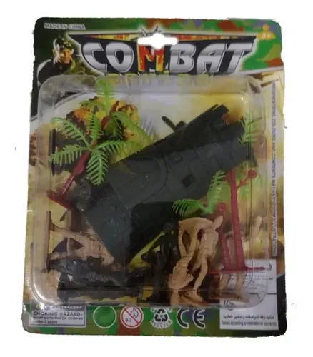 Kit Soldadinhos Plástico Ark Toys Guerra Mini Bonecos Exército 4,5cm