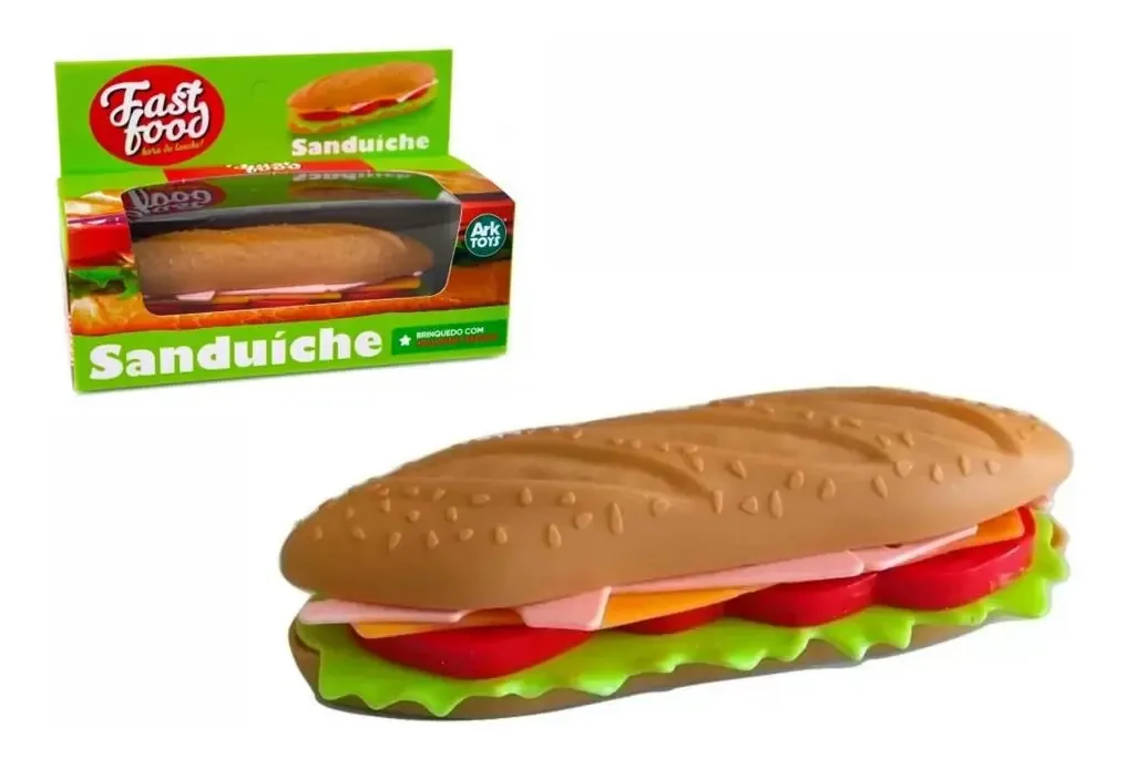Sanduíche Fast Food Hora Do Lanche Infantil