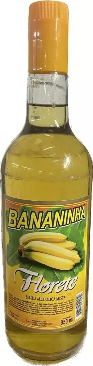 Bebida Mista Alcoólica Bananinha Florete Garrafa 950ml