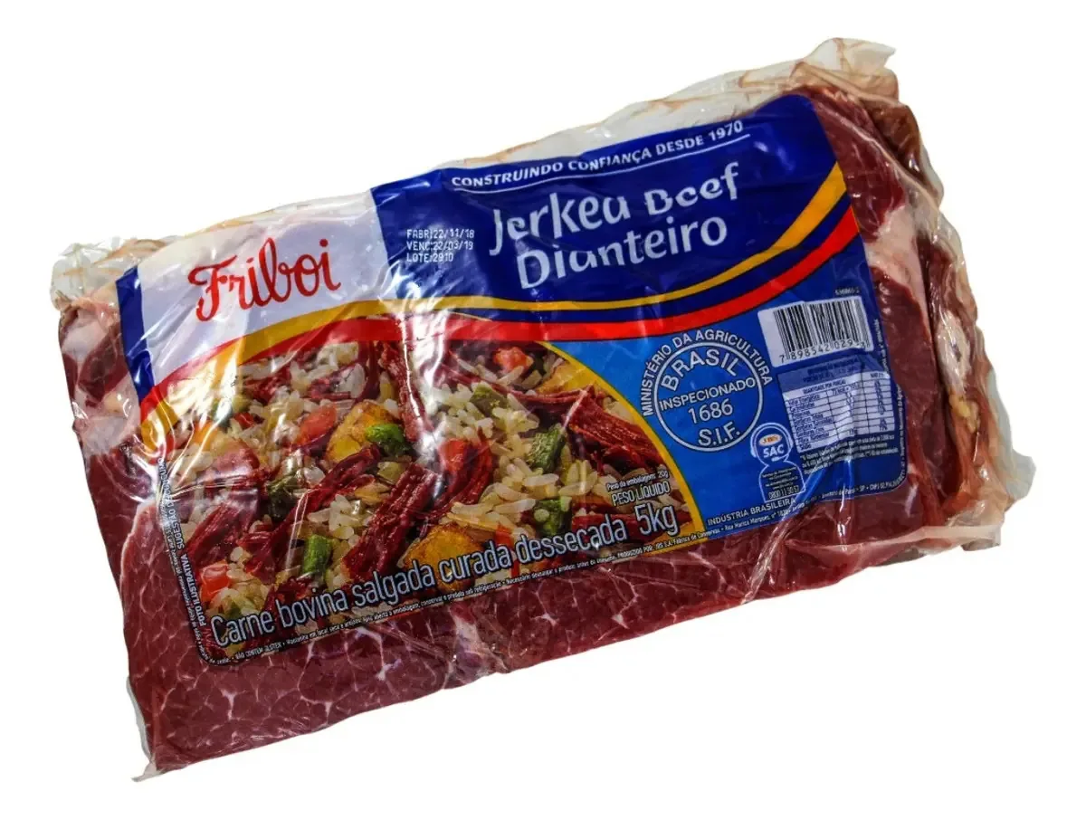 Carne Seca Friboi 5kg Dianteiro Bovina