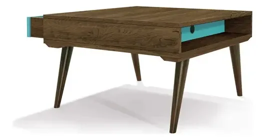 Mesa Centro Dakota Nogal Rustico / Acqua