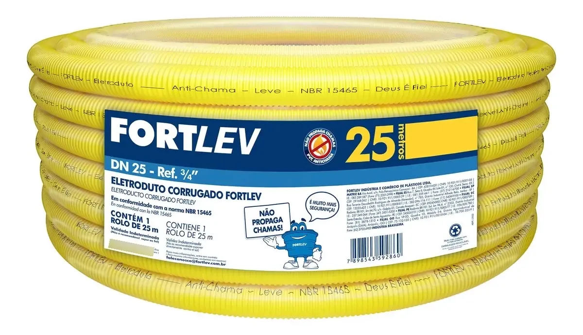 Conduite Corrugado 3/4 Am 25m Tuboline