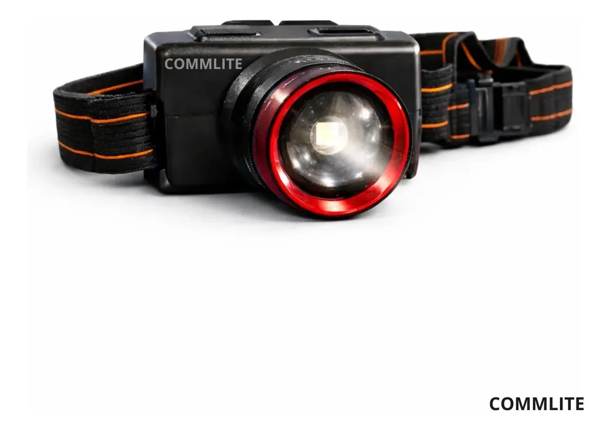 Lanterna De Cabeça Led Recarregável Usb Commlite Zoom Camping Caça Lanterna Potente Lanterna Mais Potente Do Mundo Melhor Lanterna Do Mundo Lanterna Tatica De Cabeça