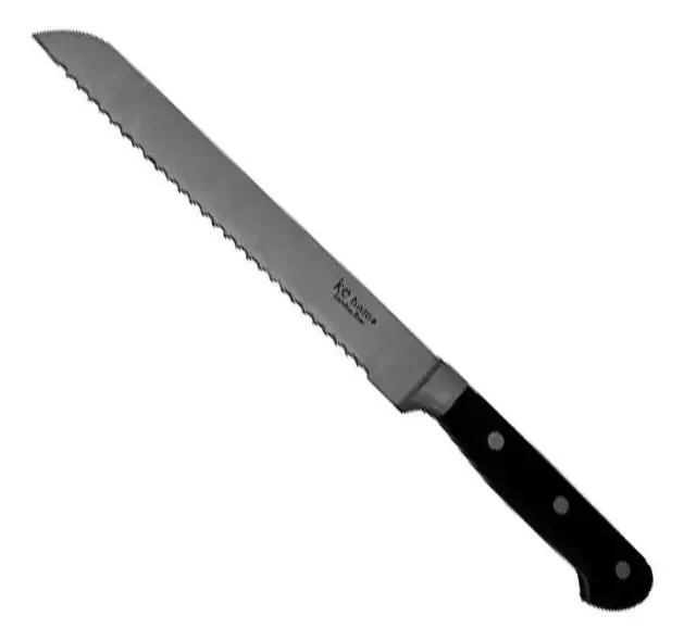 Faca de Pão Ke Home com Lâmina Serrilhada de Aço Inox 8"