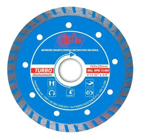 Disco Diamantado Disflex Turbo de Corte Preciso (4")