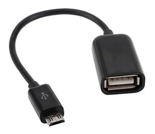 Cabos Adaptador Micro Usb Otg Pendrive Smartphone E Tablet Cor Preto