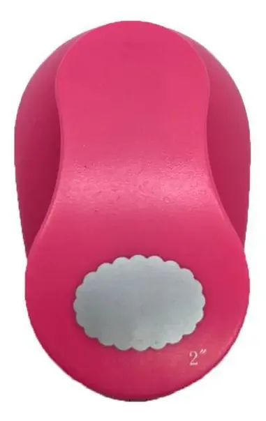 Furador de Papel e E.V.A. Tex Papel Oval Escalope de 50 mm