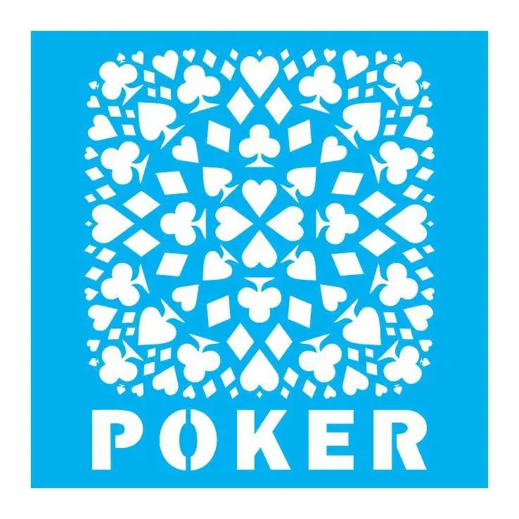 Stencil Tamako Poker - 30x30cm - Ref 9555