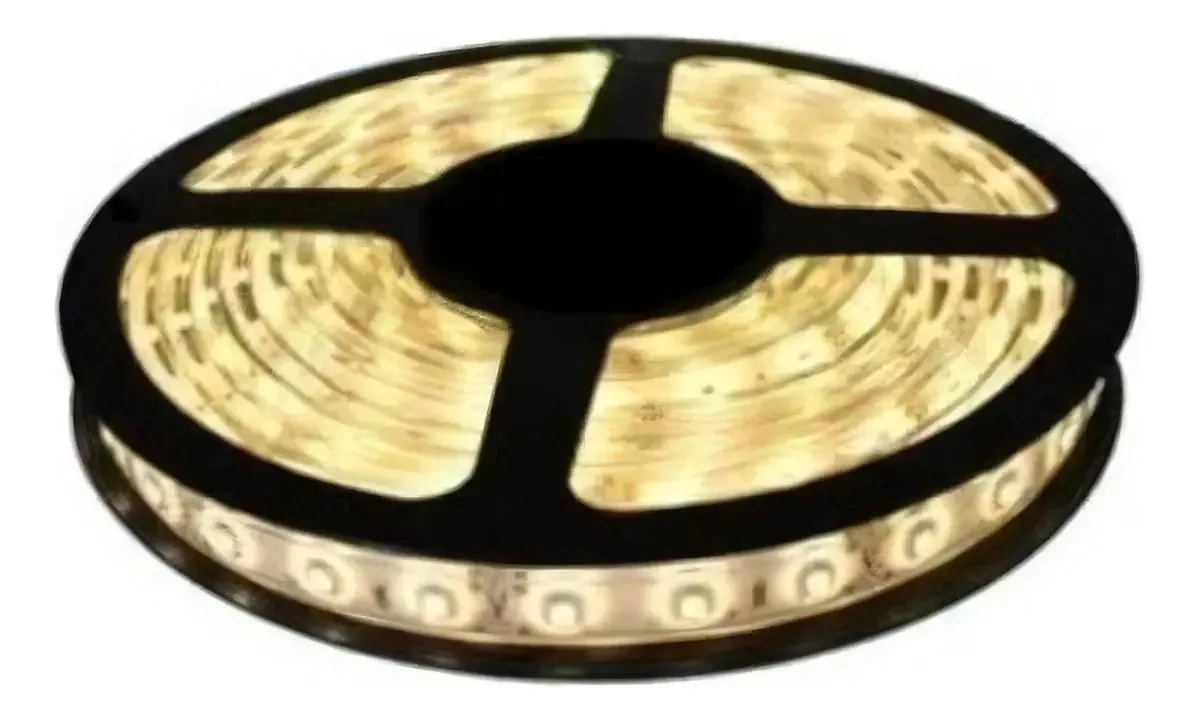 Fita Led 5050 Branco Quente 5 Metros Decorativa