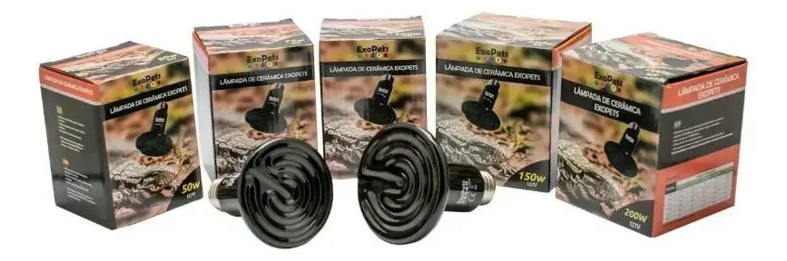 Lampada De Cerâmica Para Aquecimento De Aves E Répteis 200w
