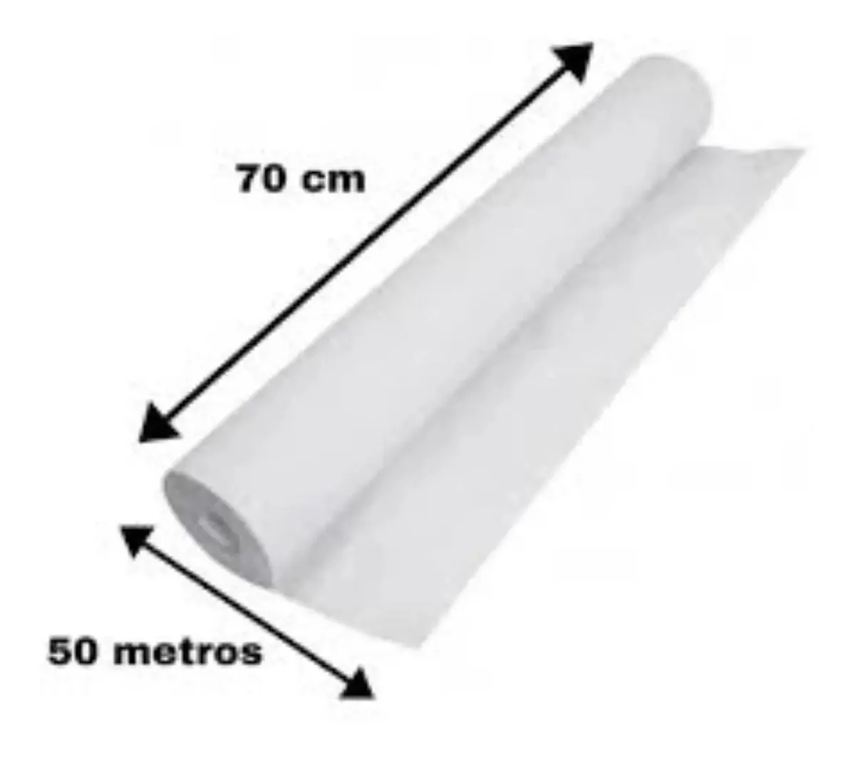 Papel Lençol Descartável Para Maca 70cm X 50m- Farmatex