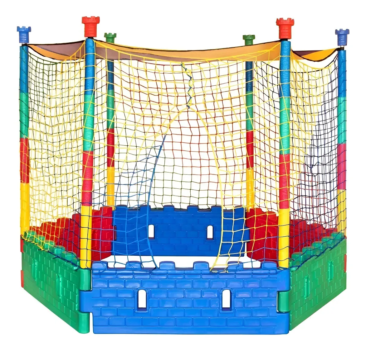 Piscina De Bolinhas - Sextavada Parquinho Infantil Plastico Multicolorido