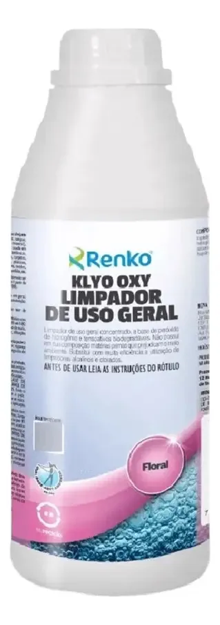 Klyo Oxy Renko Limpador De Uso Geral Floral 1l