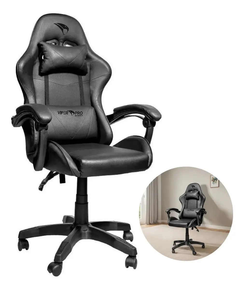 Cadeira Gamer Viper Pro Python Racer Preto