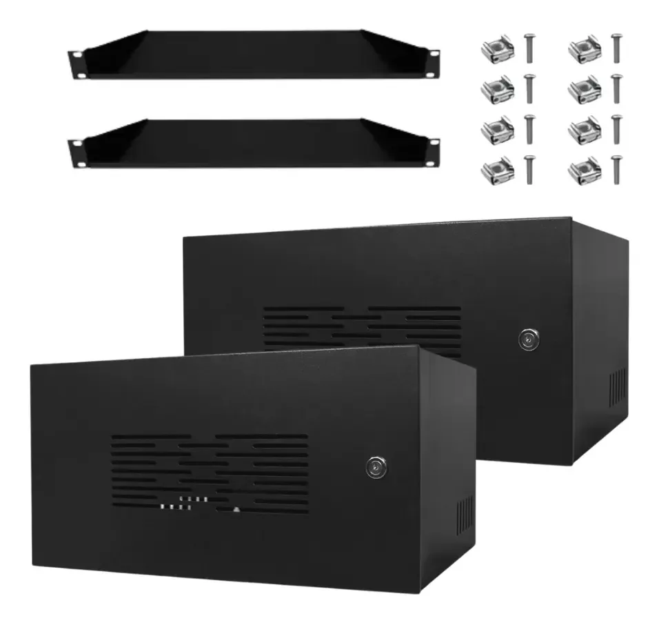 2 Mini Rack 5u 19 Onix Com Bandeja