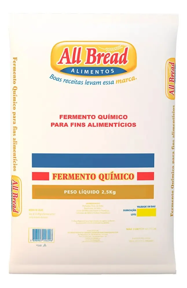 Fermento Em Po Quimico All Bread Bd 2,5 Kg