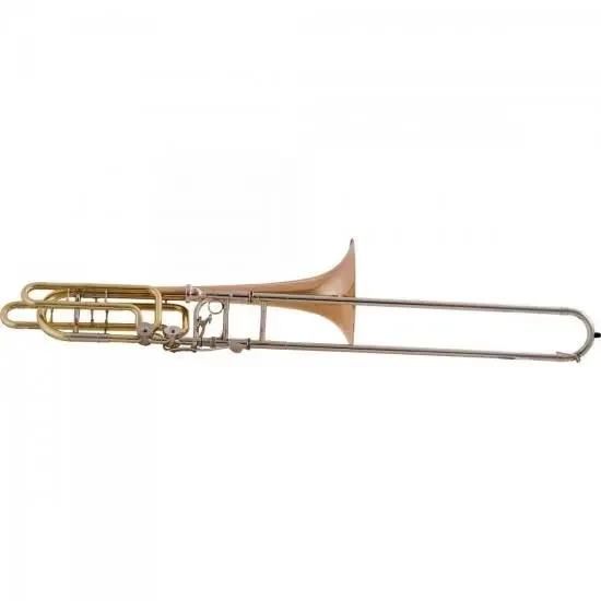 Trombone De Vara Baixo Bb.f.eb.d Hsl-830l Laqueado Harmonics