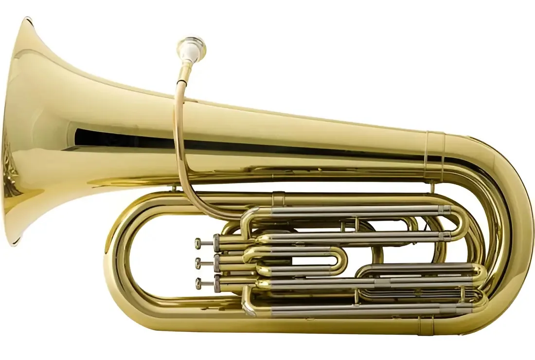 Tuba Bb 3/4 3 Pistos Hbbl332l Laqueada Harmonics