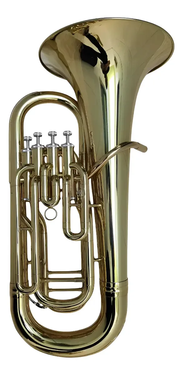 Bombardino Euphonium Harmonics 4 Pistos Sib - Cor Dourado
