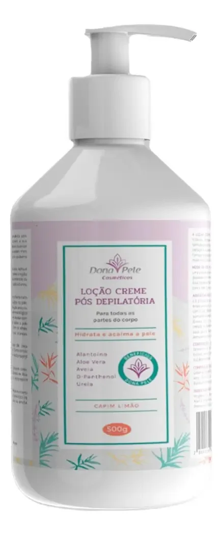 Loção Creme Pós Depilatória Capim Limão Dona Pele - 500g