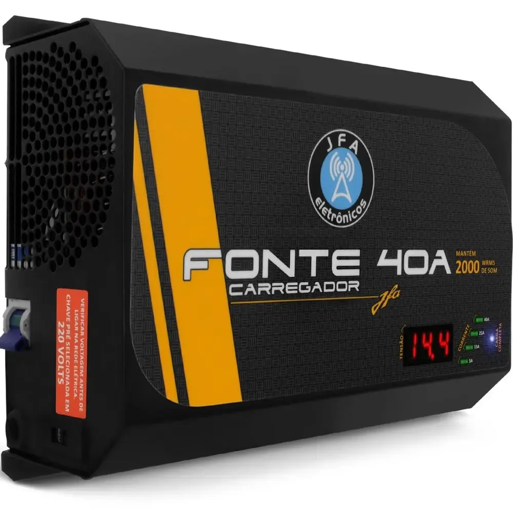 Fonte Carregador Bateria Automotiva Jfa 40a 2000w Automatica