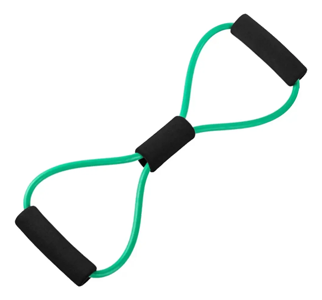 Elástico De Resistência Funcional Fitness Pilates Extensor Cor Verde