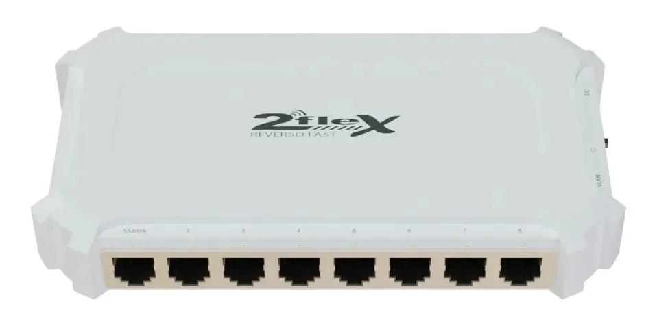 Switch 2Flex 2F-N1008PR PoE 8 Portas RJ-45 100 MB/s