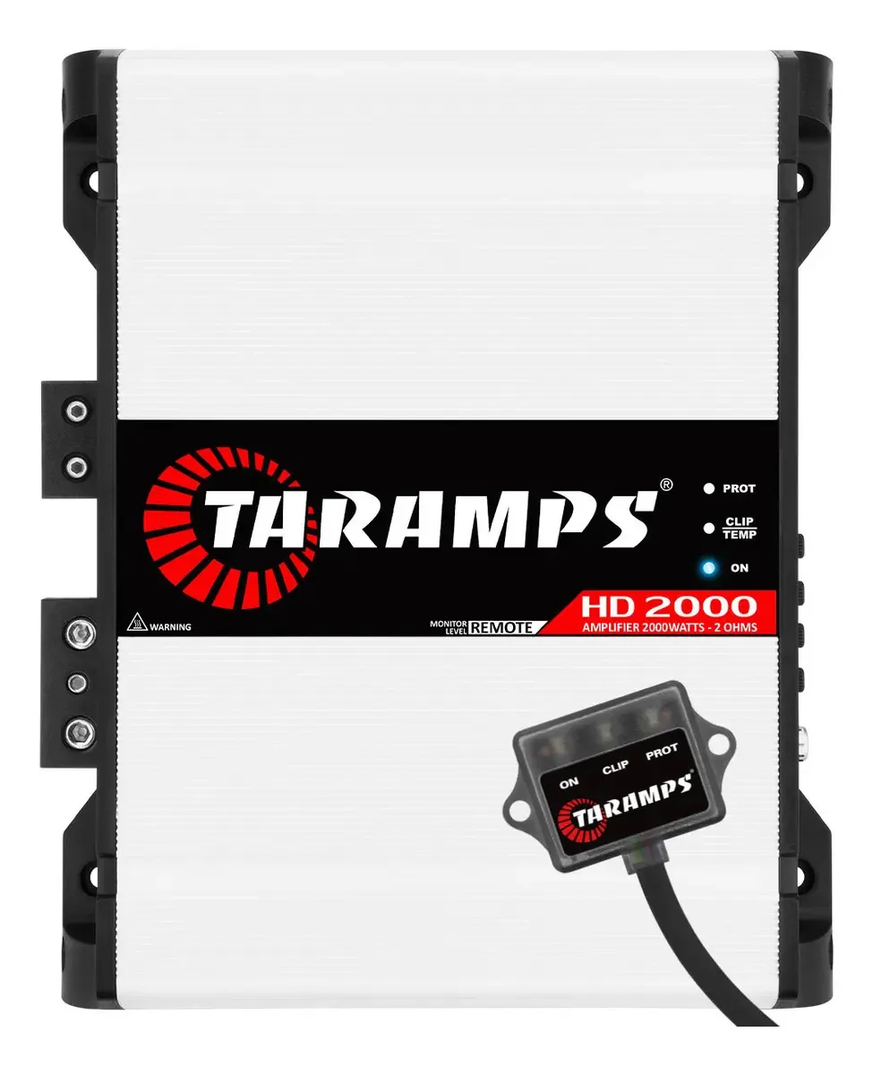 Taramps HD2000 Modulo taramps 2000w 2 ohms 2000 W Branco 2000watts Drivers Fenólicos, Drivers Titanio Super Tweeters Som Automotivo