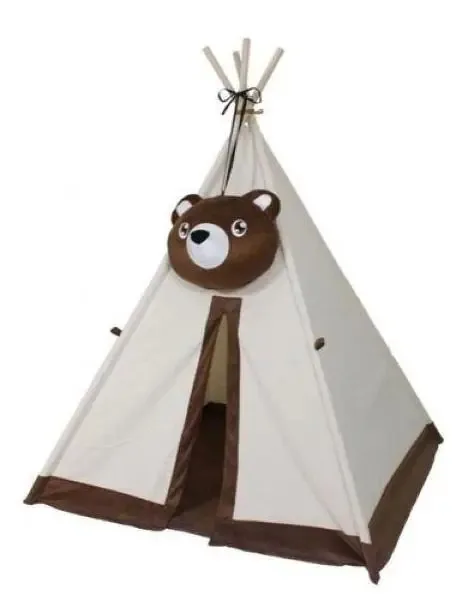 Cabana Urso Tecido Diversão Toca Urso