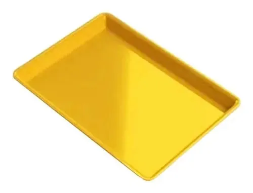 Bandeja Grande Amarela 22,4x16,4x1,4cm Indusbello