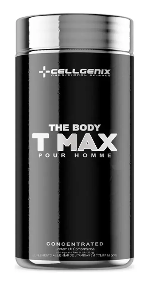 Termogênico The Body Test Max 60 Cápsulas - Cellgenix Sabor Natural