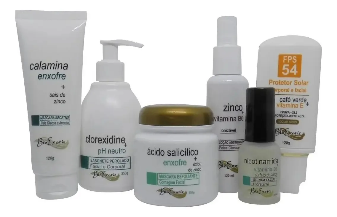Kit Para Tratamento Da Acne E Pele Oleosa Bioexotic