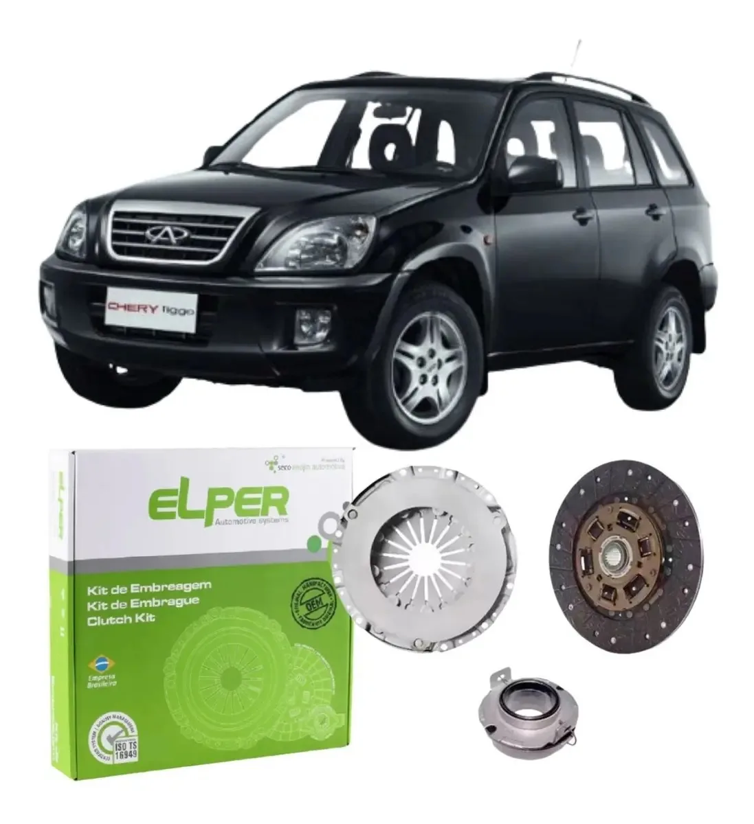 Kit Embreagem Elper Chery Tiggo 2.0 16v 2011 A 2015