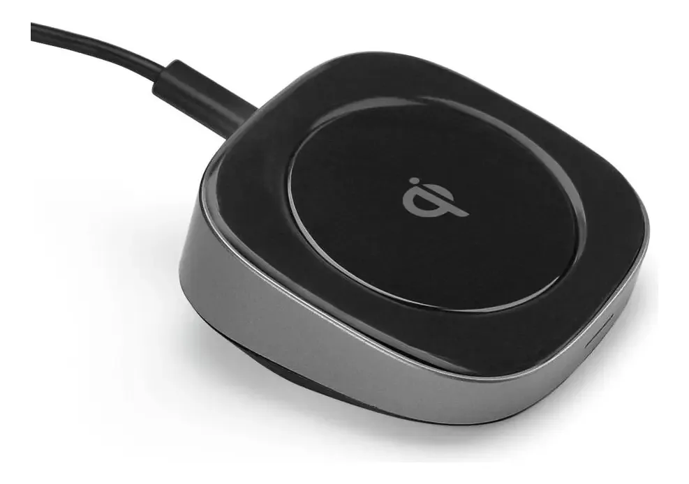 Carregador Portátil Geonav Indução Qi10wu Preto E Prata