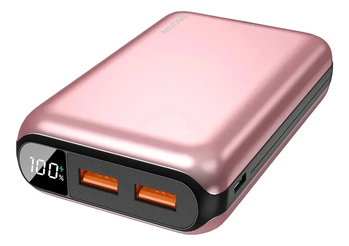 Carregador Portátil Power Bank 20.000 mAh Rose Gold Geonav