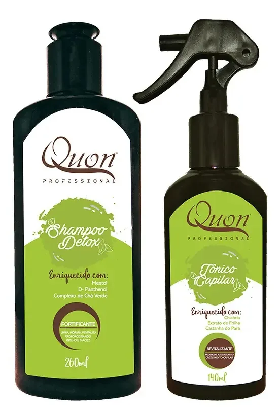 Kit Tratamento Detox E Revitalização Capilar Quon Cosméticos