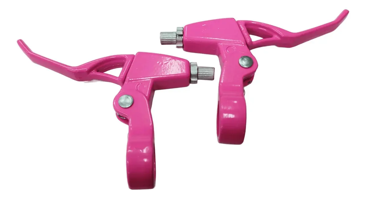 Par Alavanca Manete Cores Neon Bike 2025 Cor Rosa Neon