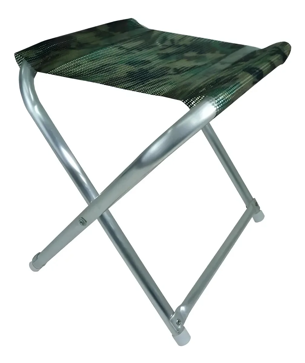 Banqueta Zaka De Alumínio Camuflada - Pesca E Camping