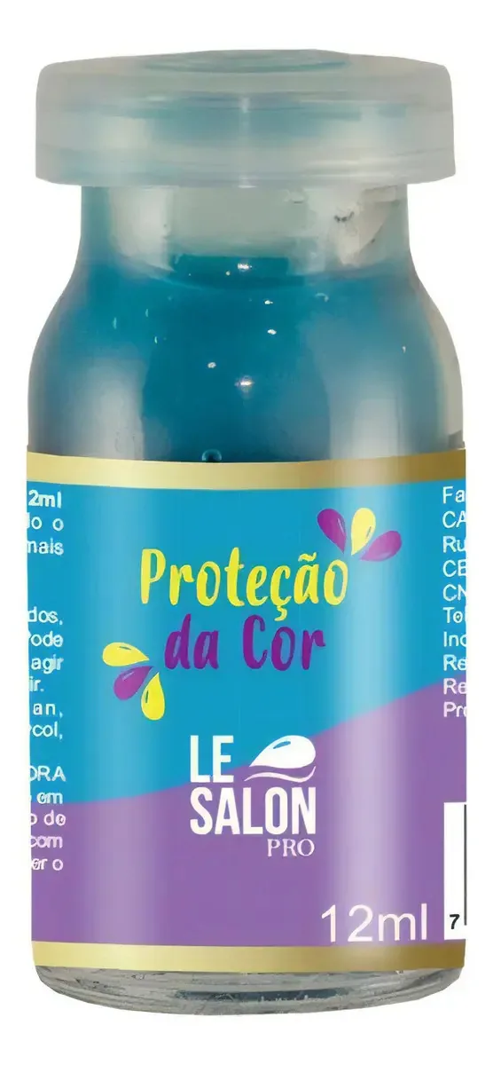 Ampola De Tratamento Proteção Da Cor Le Salon Pro 12 Ml
