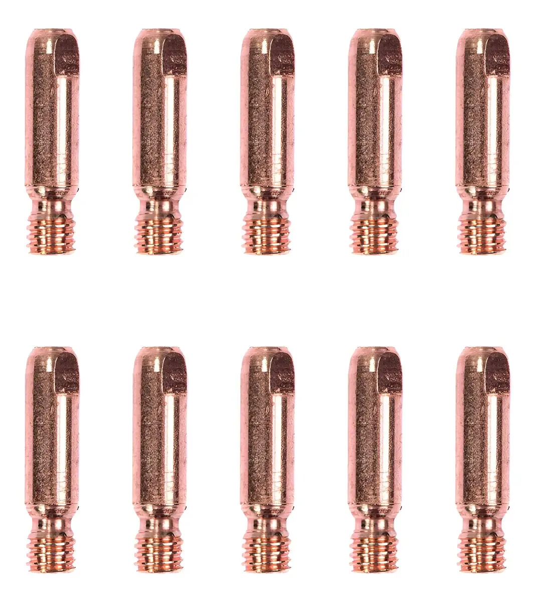 Bico de Contato Carbon M6 para Solda Mig, Kit com 10 Peças