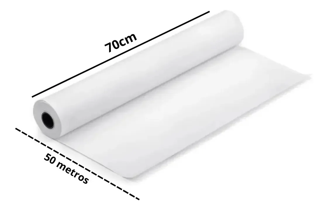Lenã Ol Hospitalar Papel Descartã¡vel Hndesc Branco 70cmx50m