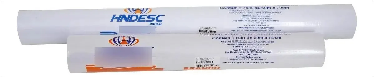 Papel Lencol 70x50 Luxo Branco Hndesc