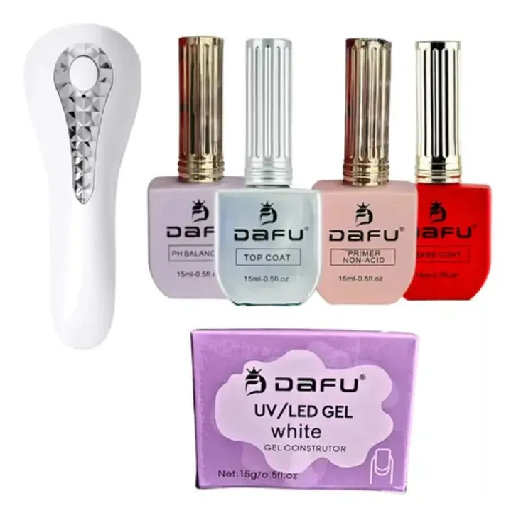 Kit Alongamento Preparadores Dafu Gel E Cabine Portátil