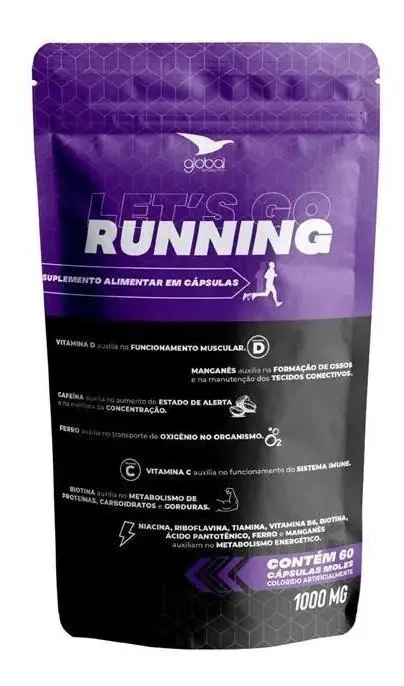 Lets Go Running Global Suplementos 1000mg 60 Capsulas